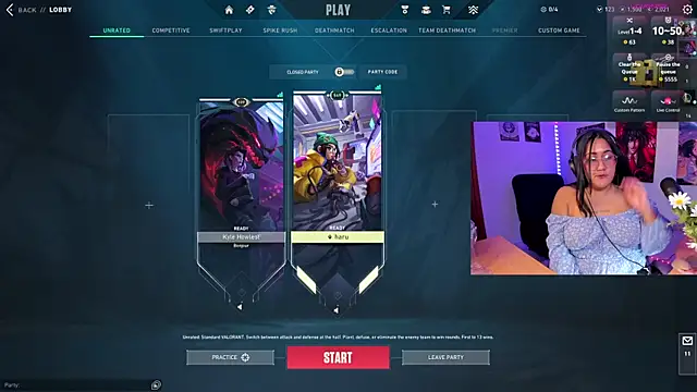 haru u2 online show from 10/19/25, 10:23