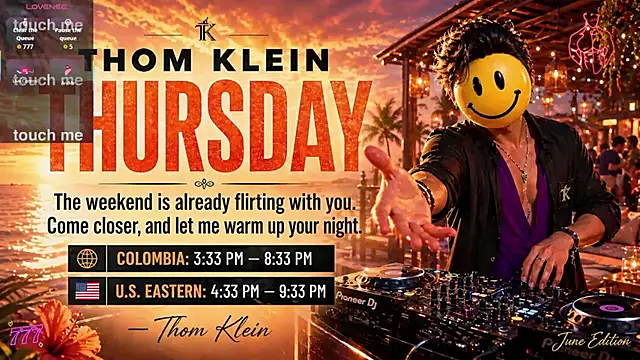 Snapshot of thomklein chatting on 06/11/26, 08:39 thomklein online show from 06/11/26, 08:39