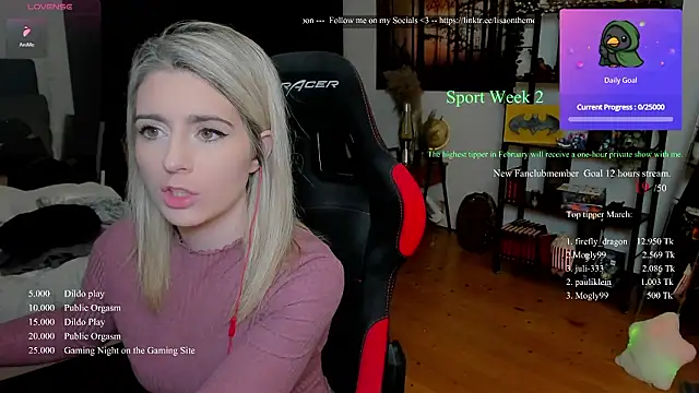 Lisaonthemoon online show from 03/07/26, 07:30