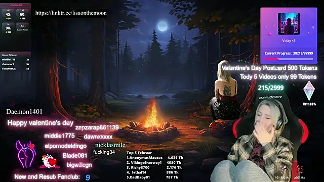 Lisaonthemoon online show from 02/16/25, 04:53