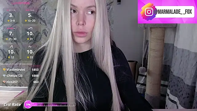 Marmalade Fox online show from 03/12/26, 04:22