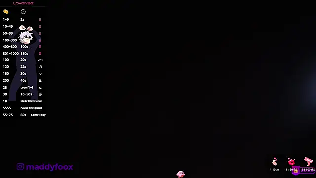 Snapshot of MaddyFooxx chatting on 04/24/26, 10:56 MaddyFooxx online show from 04/24/26, 10:56