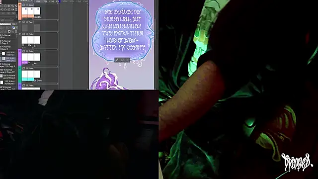 Snapshot of DrenchedArt chatting on 10/15/25, 04:44 DrenchedArt online show from 10/15/25, 04:44
