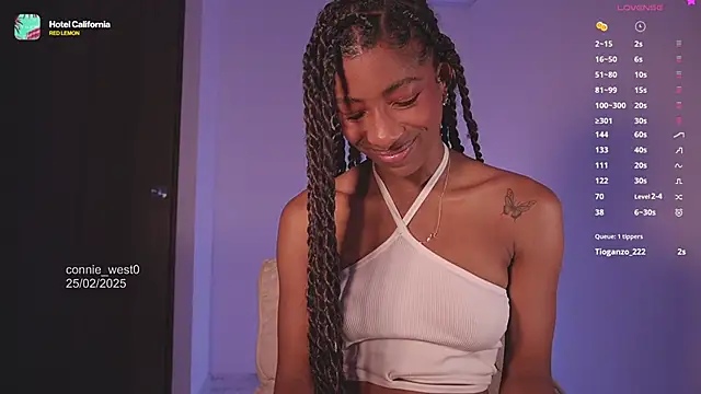 Snapshot of connie_west0 chatting on 02/25/25, 10:09 connie west0 online show from 02/25/25, 10:09