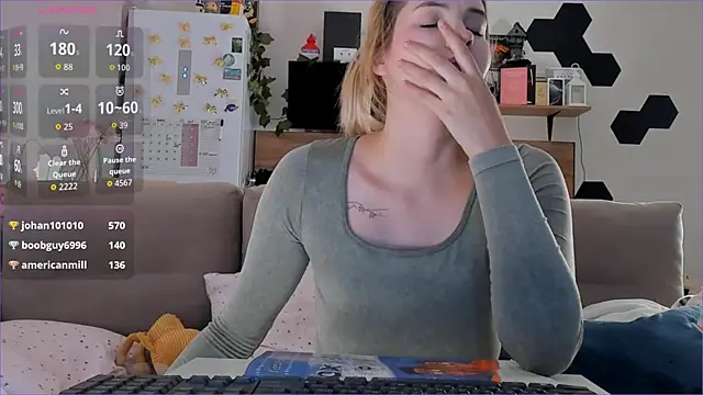 Girl alone home online show from 11/24/25, 04:40