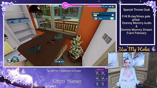 Snapshot of SassyKittyn chatting on 12/18/24, 06:32 SassyKittyn online show from 12/18/24, 06:32