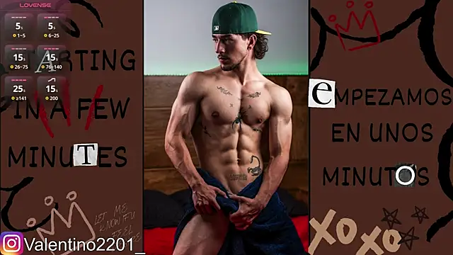 Valentino Xander online show from 07/17/26, 03:15