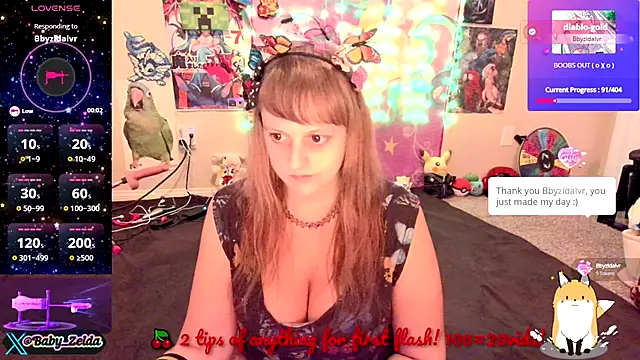 BabyZelda online show from 09/26/25, 03:24