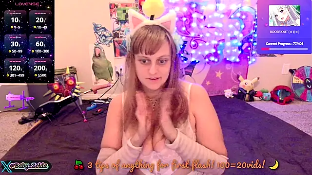 BabyZelda online show from 10/12/25, 04:03