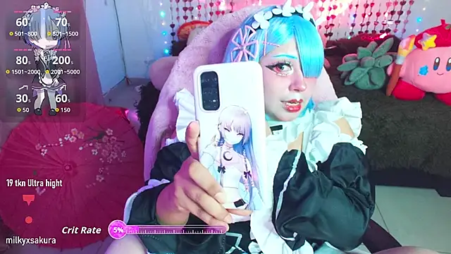 MilkyXSakura online show from 02/15/26, 02:56