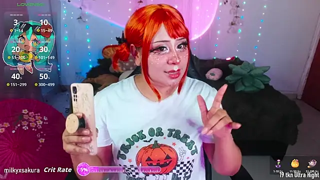 MilkyXSakura online show from 10/31/25, 02:30