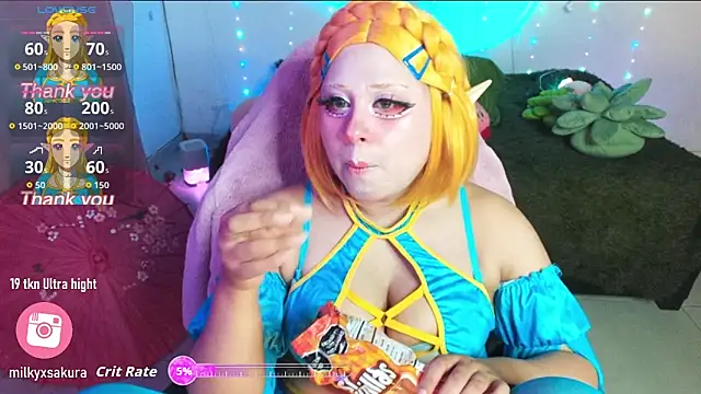 MilkyXSakura online show from 01/18/26, 10:57