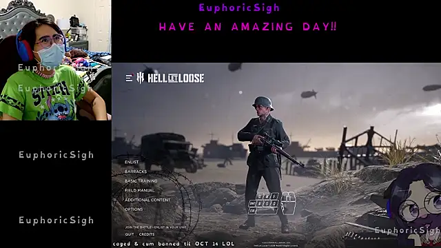 EuphoricSigh online show from 07/13/26, 05:56