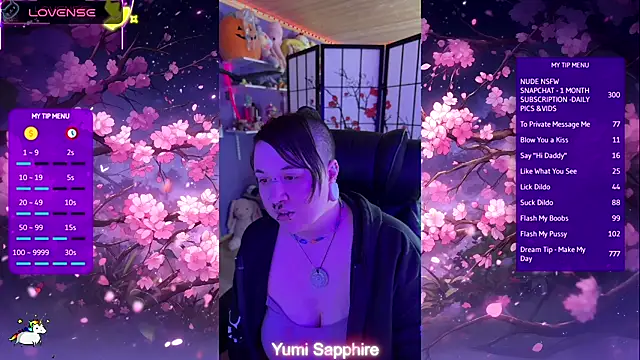 yumi sapphire online show from 04/21/26, 08:48