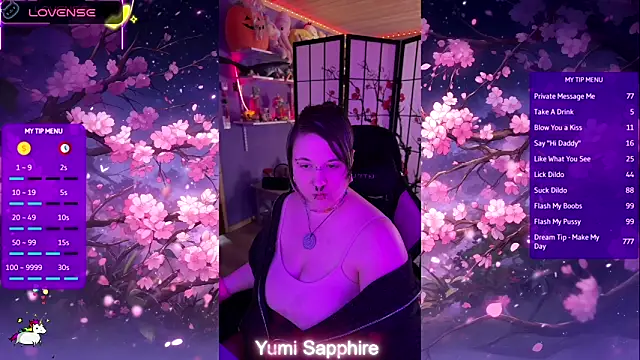 yumi sapphire online show from 04/15/26, 05:39