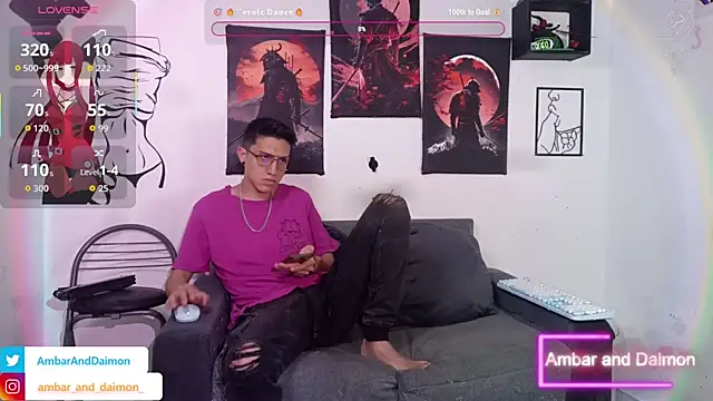 Snapshot of Ambar_and_daimon_ chatting on 10/21/25, 04:01 Ambar and daimon online show from 10/21/25, 04:01