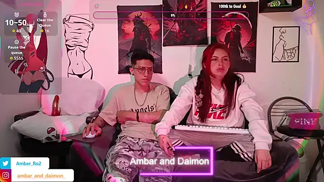 Snapshot of Ambar_and_daimon_ chatting on 09/24/25, 06:31 Ambar and daimon online show from 09/24/25, 06:31
