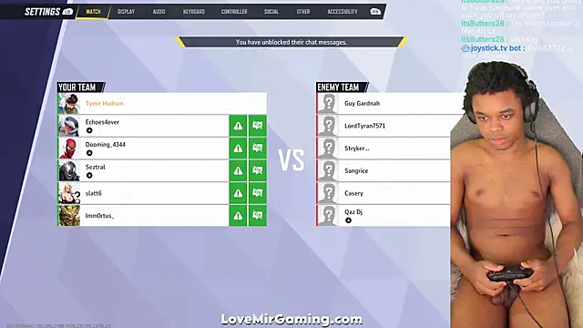 Snapshot of lovemirgaming chatting on 09/29/25, 07:41 lovemirgaming online show from 09/29/25, 07:41