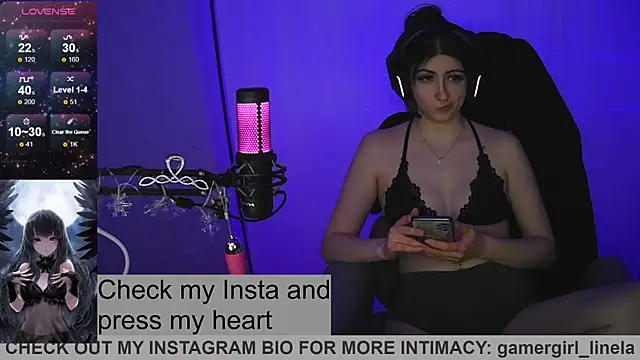 Gamergirl-Linela online show from 01/11/26, 08:49