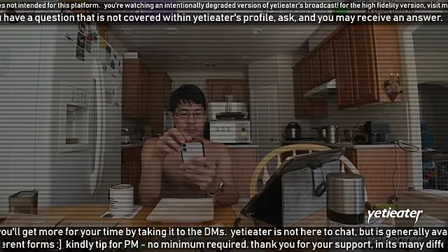 Snapshot of yetieater chatting on 02/07/25, 06:13 yetieater online show from 02/07/25, 06:13