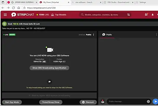 Latte1204 online show from 10/18/25, 10:39