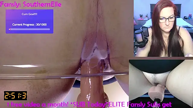 Snapshot of SouthernElle1 chatting on 06/15/26, 01:11 SouthernElle1 online show from 06/15/26, 01:11