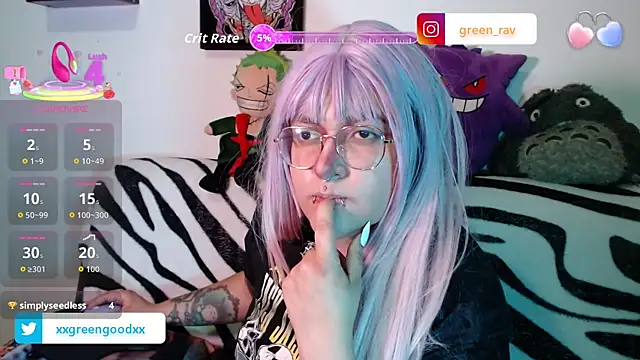 Snapshot of XxGreenGoodxX chatting on 11/15/25, 11:31 XxGreenGoodxX online show from 11/15/25, 11:31