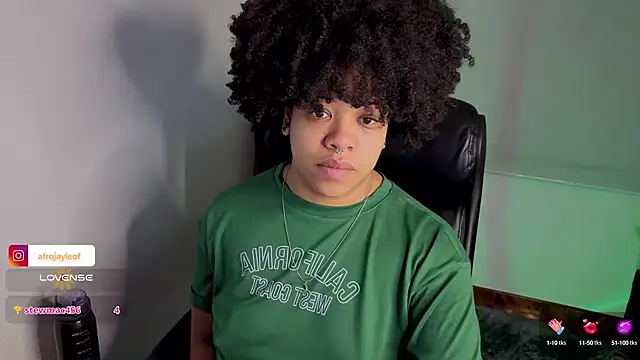 Snapshot of afro_jayleof chatting on 09/14/25, 12:33 afro jayleof online show from 09/14/25, 12:33