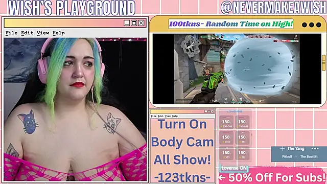 Snapshot of nevermakeawish chatting on 02/19/26, 05:26 nevermakeawish online show from 02/19/26, 05:26