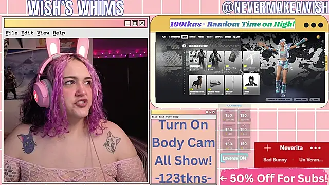 nevermakeawish online show from 05/16/26, 10:25