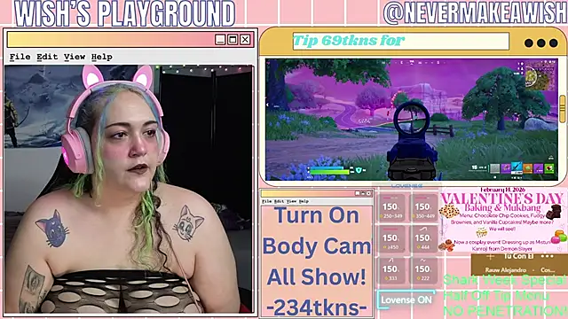 Snapshot of nevermakeawish chatting on 02/12/26, 04:51 nevermakeawish online show from 02/12/26, 04:51