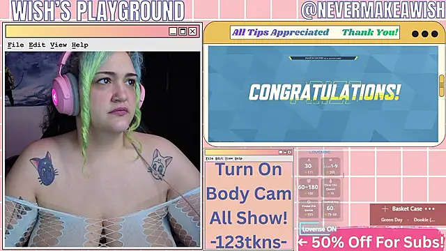 Snapshot of nevermakeawish chatting on 03/01/26, 04:51 nevermakeawish online show from 03/01/26, 04:51