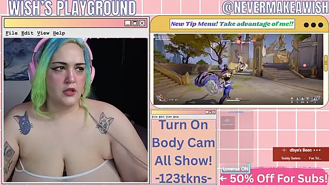 Snapshot of nevermakeawish chatting on 02/19/26, 05:32 nevermakeawish online show from 02/19/26, 05:32