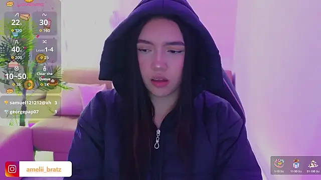 Snapshot of Ameliiaa_tay chatting on 11/29/25, 11:43 Ameliiaa tay online show from 11/29/25, 11:43