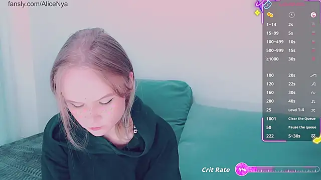 AliceNya cute online show from 11/23/25, 03:38