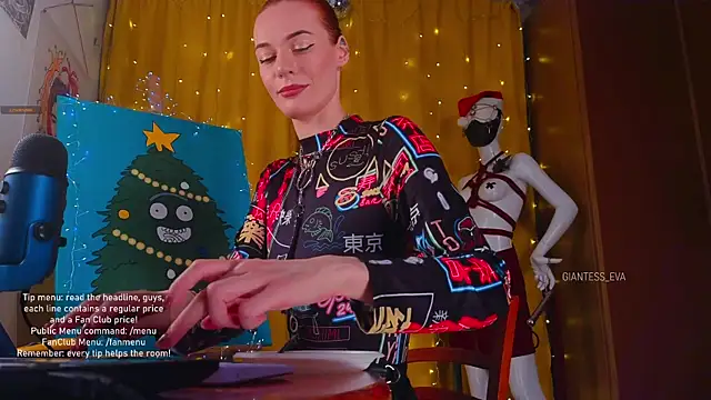 Giantess Eva online show from 12/22/25, 07:14