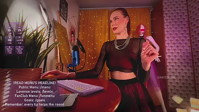 Giantess Eva online show from 04/17/26, 04:10