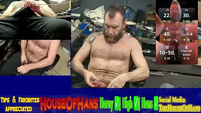 Snapshot of HouseOfHans chatting on 03/31/26, 10:56 HouseOfHans online show from 03/31/26, 10:56