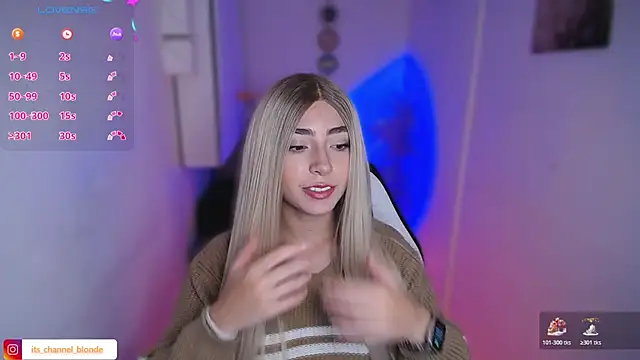 channel blondee online show from 03/13/26, 08:25