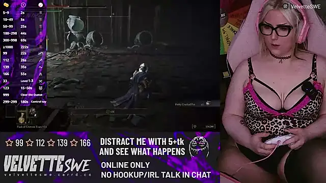 Snapshot of VelvetteSWE chatting on 07/08/26, 09:04 VelvetteSWE online show from 07/08/26, 09:04