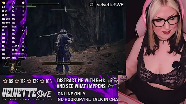 Snapshot of VelvetteSWE chatting on 07/18/26, 05:32 VelvetteSWE online show from 07/18/26, 05:32
