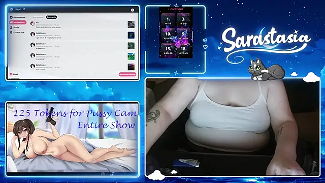 Snapshot of Sarastasia417 chatting on 06/30/26, 12:21 Sarastasia417 online show from 06/30/26, 12:21