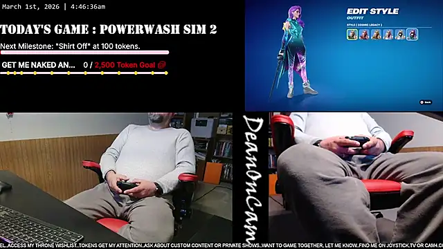 Snapshot of DeanonCam chatting on 03/01/26, 10:48 DeanonCam online show from 03/01/26, 10:48