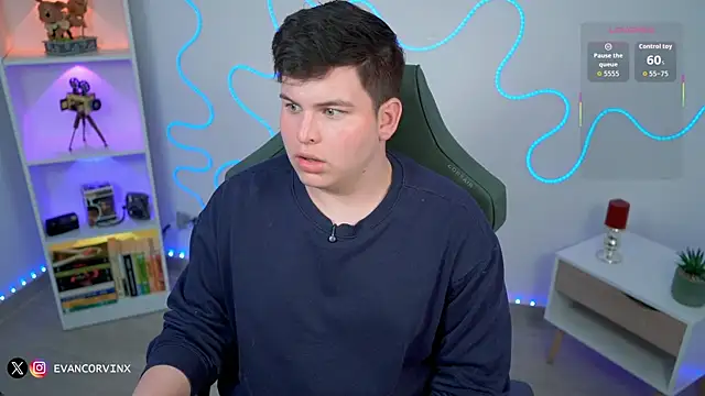 Snapshot of EvanCorvinx chatting on 02/23/26, 05:46 EvanCorvinx online show from 02/23/26, 05:46