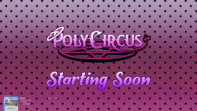 Snapshot of PolyCircus chatting on 06/19/26, 02:28 PolyCircus online show from 06/19/26, 02:28
