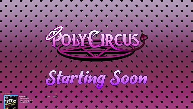 Snapshot of PolyCircus chatting on 06/17/26, 04:23 PolyCircus online show from 06/17/26, 04:23