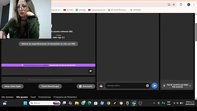 VALELUXX online show from 04/21/26, 03:24