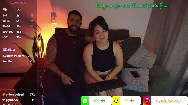 Alyssa and DAngelo online show from 07/04/26, 04:08