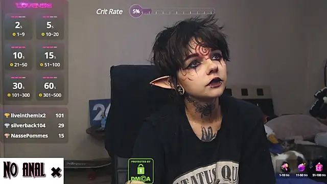 Snapshot of Dark__Elf chatting on 03/18/25, 01:13 Dark Elf online show from 03/18/25, 01:13