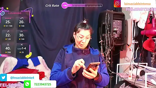 LaInsaciableIntensa online show from 03/20/26, 02:45